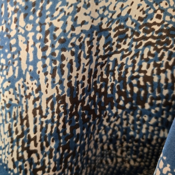 Blue and White Patterned Dress - Picture 3 of 4